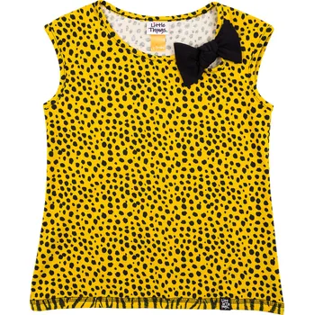 Dámská tunika dívčí hořčicová tunika s mašlí