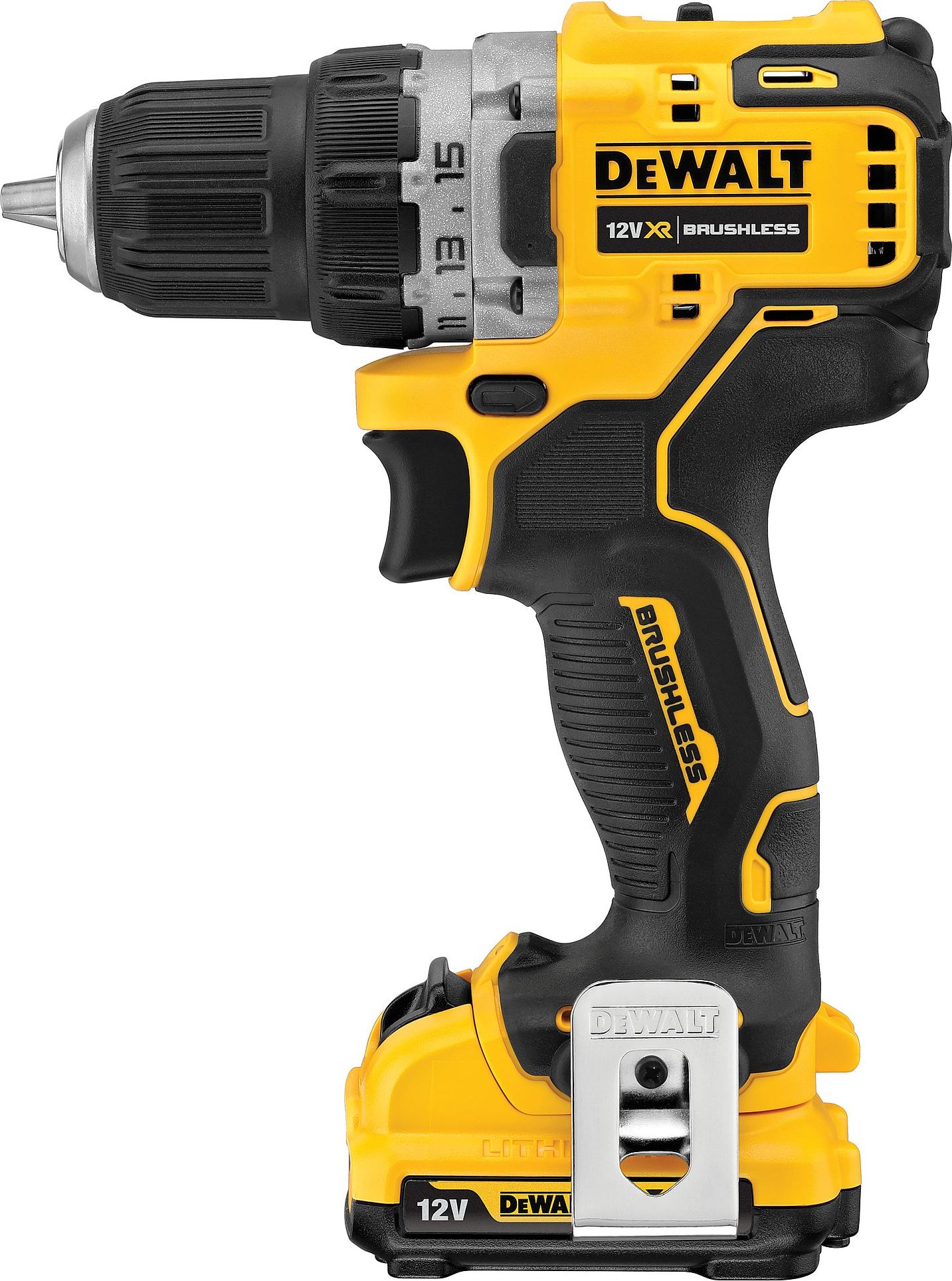 DeWALT Aku bezuhlíková vrtačka 12V DCD701N DeWALT(bez baterie a nabíječky)