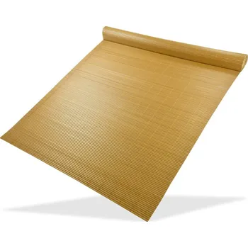 Příslušenství pro plot DEMA Clona na plot, bambusová rohož z PVC 140x500 cm, žlutá