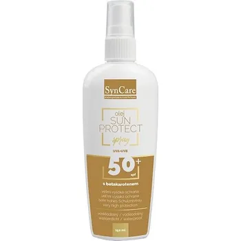 Přípravek na opalování SynCare Sun Protect Spray olej s betakarotenem SPF50+ 150 ml