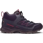Viking Dětské boty Tind Mid GTX EU 40, mid grey/ruby red