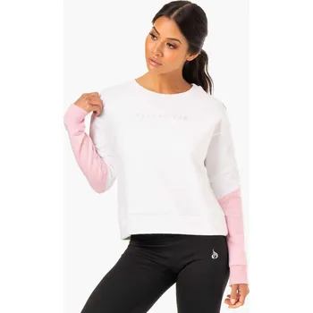 Dámská mikina Ryderwear Dámská mikina Hybrid Pullover White Pink XL