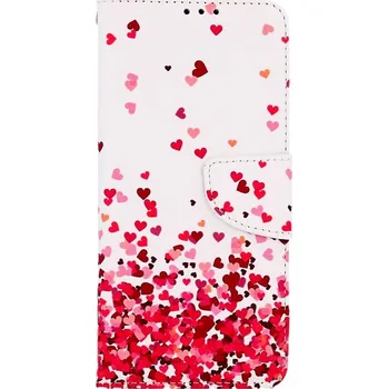 Pouzdro na mobilní telefon Pouzdro Vivo Y01 knížkové Srdíčka (kryt neboli obal na Vivo Y01)