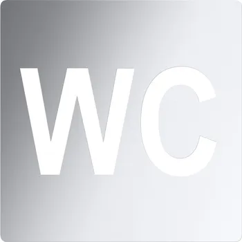 Odpadkový koš Ikona - WC, lesk