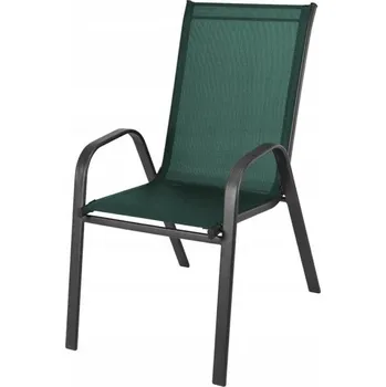Zolta Kovová zahradní židle na terasu 89 x 54 x 65 cm černá/zelená