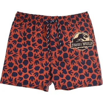 Chlapecké plavky Tmavě oranžové vzorované chlapecké plavky Jurassic World Velikost: 128