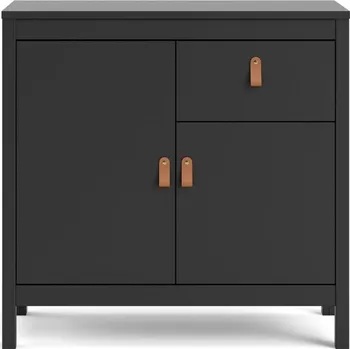 Komoda Černá nízká komoda 82x80 cm Madrid – Tvilum ID_1441155