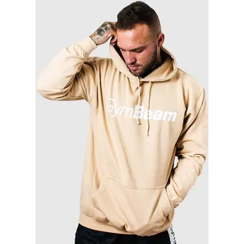 Pánská mikina GymBeam Mikina PRO Hoodie Sand XL