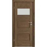 DOORSY Interiérové dřevěné dveře DOORSY BERGAMO 1 kartáčovaný