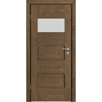 Interiérové dveře DOORSY Interiérové dřevěné dveře DOORSY BERGAMO 1 kartáčovaný