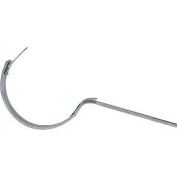 okap Bravo Hák žlabový ohnutý pozink, pozice 5, 125mm