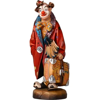 Vánoční dekorace Ornatis Klaun Provedení: Přírodní bez malování, Výška sochy včetně podstavce: 15 cm