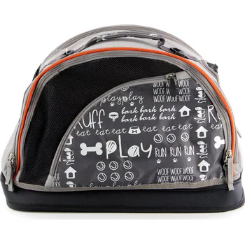 Taška pro psa a kočku ZU&LU Taška do 6 kg KALIMANTAN, černo-šedá