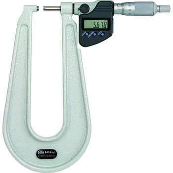 Dílna Mikrometr třmenový digitální 25-50mm, hluboký třmen, výstup dat, ip65 (mitu-389-272-30)
