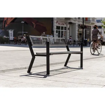 Zahradní lavice PROFICITY Celokovová lavička Gladiátor Solid s loketní opěrkou