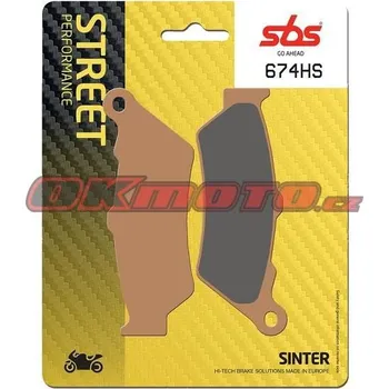 Brzdová destička Přední brzdové destičky SBS 674HS - BMW G 650 X Country, 650ccm - 07>