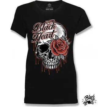 Dámské tričko Dámské Triko BLACK HEART JAKSON Barva: Černá, Velikost: S