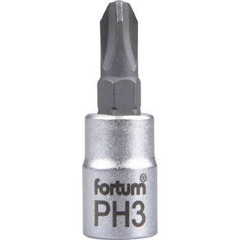 Gola hlavice hlavice zástrčná 1/4&#039; hrot křížový, PH 3, L 37mm