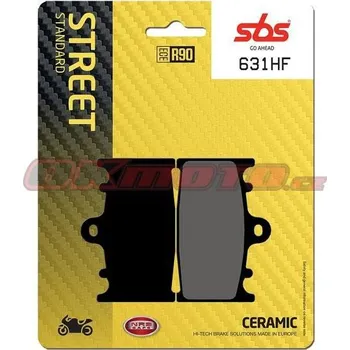 Brzdová destička Přední brzdové destičky SBS 631HF - Suzuki GSF 1250 Bandit ABS, 1250ccm - 06>