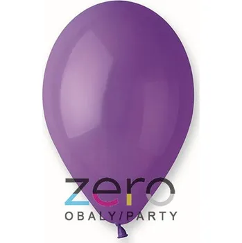 Balónek Balónky nafukovací pr. 26 cm, 20 ks (pastel) - purpurově fialové