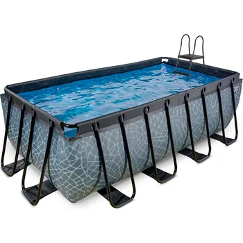 Exit Toys Stone pool 2 x 4 x 1,22 m šedý
