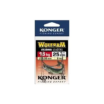 Wolframové lanko 25cm/15kg, 2Ks