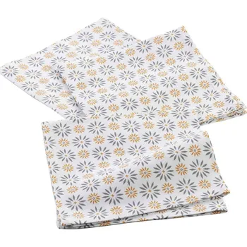Papírový ubrousek Douceur d'intérieur Bavlněné ubrousky ASTRE, 40 x 40 cm, 3 ks se vzorem