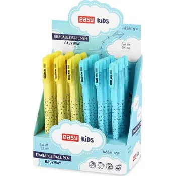 EASY WAY Přepisovatelný roller 0,5 mm s "gumou" modrá - žlutá