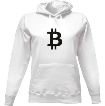 Dámská mikina Dámská mikina s kapucí s potiskem Logo bitcoin dámské