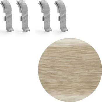 soklová lišta NOVÁK Spojka k soklové liště PVC dub Burgundy 56x23 4ks NGTF98