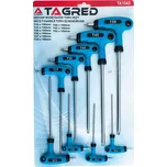 Imbusové šestihranné klíče TORX T10 - T50, sada 9 ks, Tagred TA1043