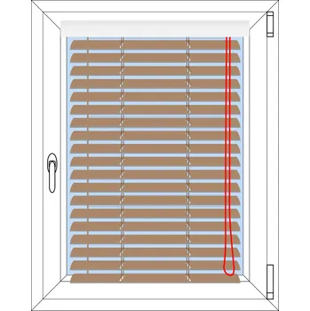 Žaluzie na jednokřídlá okna Rozměr okna: 60x90, Ovládání žaluzie: Levé, Barva žaluzie: Zlatá