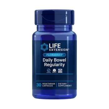 Life Extension FLORASSIST® Daily Bowel Regularity Doplněk stravy s probiotiky 30 ks, vegetariánská kapsle, 57,5 mg