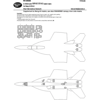 Plastikový model 1/48 Mask EA-18G Growler SURFACE DETAILS (MENG)