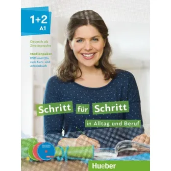 Německý jazyk Schritt für Schritt in Alltag und Beruf 1+2, m. 1 - DVD und CDs: Deutsch als Zweitsprache / Medienpaket zum Kurs- und Arbeitsbuch, DVD + Audio-CDs. Niveau A1 – Daniela Niebisch,Sylvette Penning-Hiemstra,Franz Specht,Dörte Weers (DE)