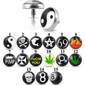 Piercing Šperky4U Microdermal - ozdobná část 5 mm - MD01031-12