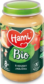 Nutricia Hami ovocný příkrm BIO 190 g s kousky jablíčka