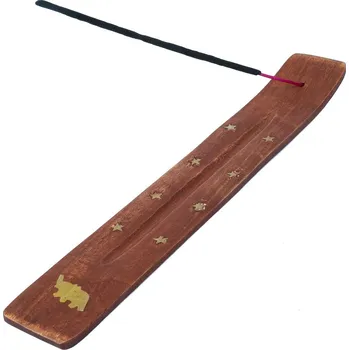 Vonná tyčinka Dřevěný stojánek na vonné tyčinky Slon - hnědý