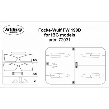 Plastikový model 1/72 Mask for Focke Wulf Fw 190D (IBG)