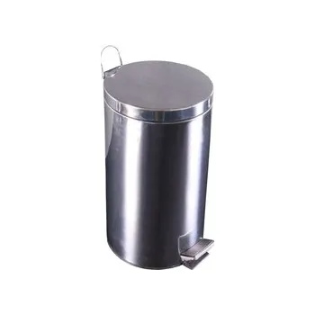 Odpadkový koš Odpadkový koš nerez 20L, pedálový, kulatý
