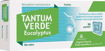 Lék na bolest v krku Tantum Verde Eucalyptus 20 pastilek