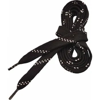 Tkaničky do hokejových bruslí, voskované, 290cm, černé