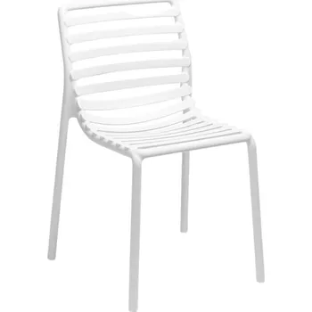 Bílá plastová zahradní židle Nardi Doga