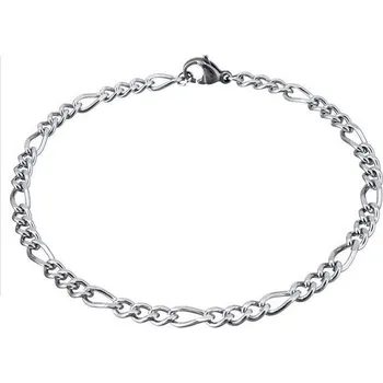 Náramek Dámský ocelový náramek figaro, šíře 4 mm