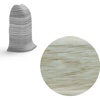 soklová lišta NOVÁK Vnější roh k soklové liště PVC dub pískový 56x23 NGTZF0