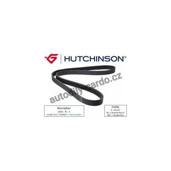 Rozvod motoru Ozubený klínový řemen Hutchinson 1230 K 6