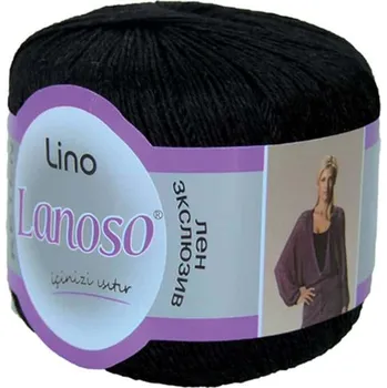 Příze Příze Lino 960 černá Lanoso