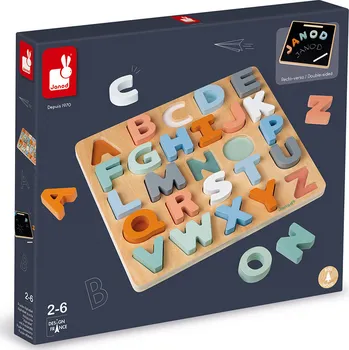 Janod Sweet Cocoon vkládací puzzle abeceda 26 dílků
