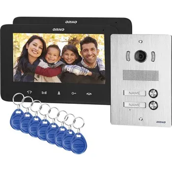 Videointerkom pro 2 rodiny ORNO OR-VID-VP-1072/B