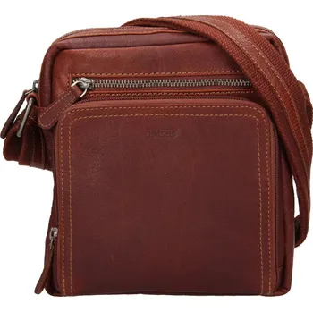 Lagen Pánská kožená taška přes rameno BLC/24091 brandy